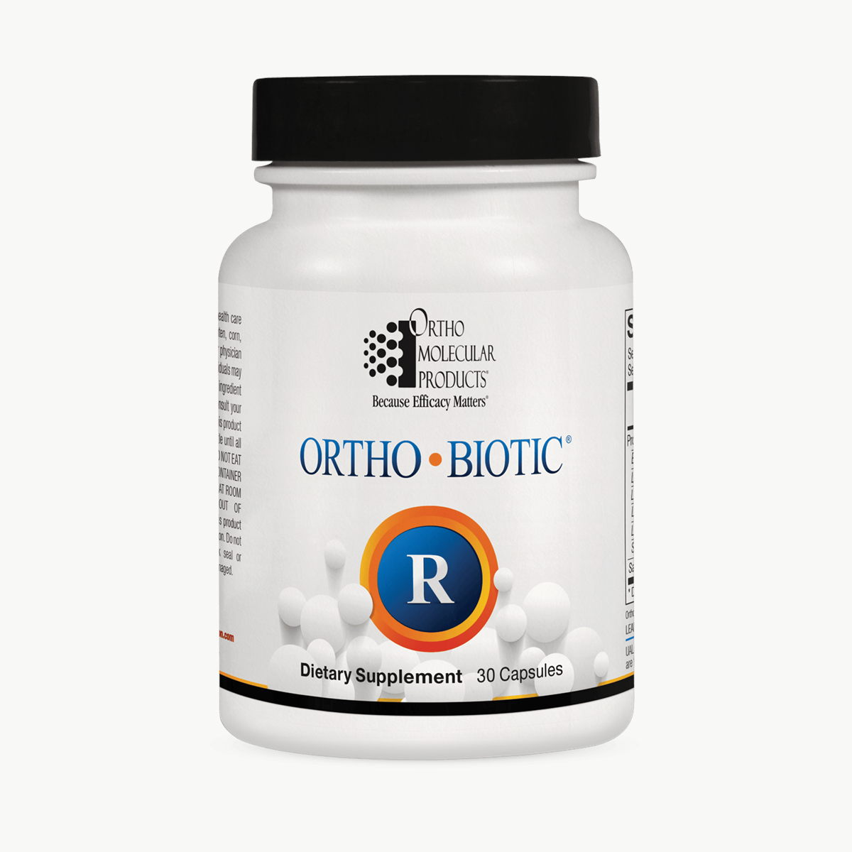 Ortho Molecular Products Ortho Biotic R 30 Capsules official uniform front v5 1200x1200