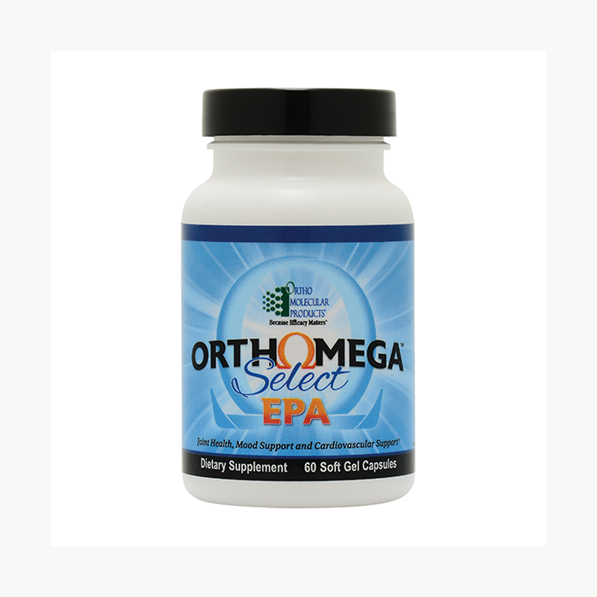 Ortho Molecular Products Orthomega Select EPA 60 Soft Gels official uniform front v5 1200x1200