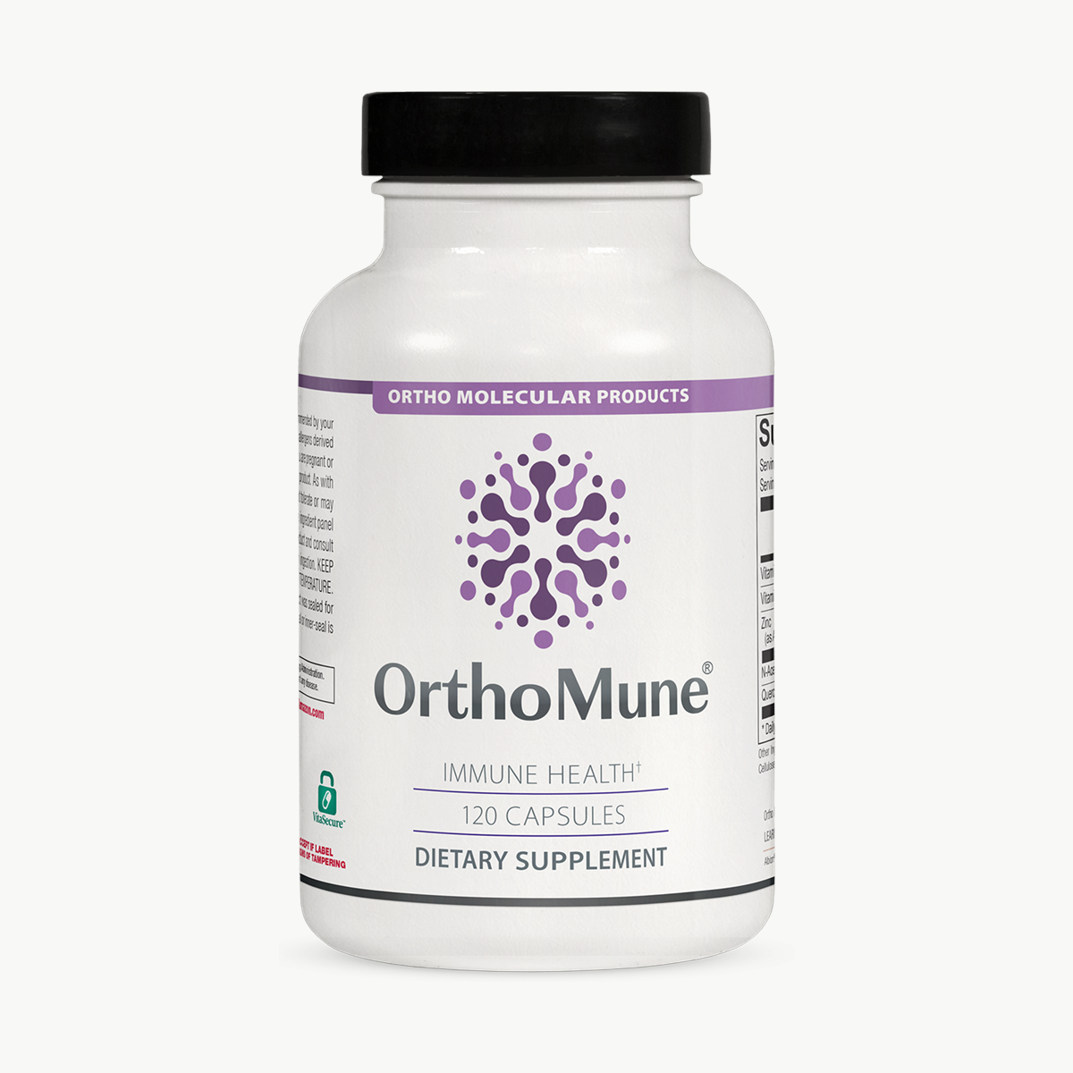 Ortho Molecular Products OrthoMune 120 Capsules official uniform front v5 1200x1200