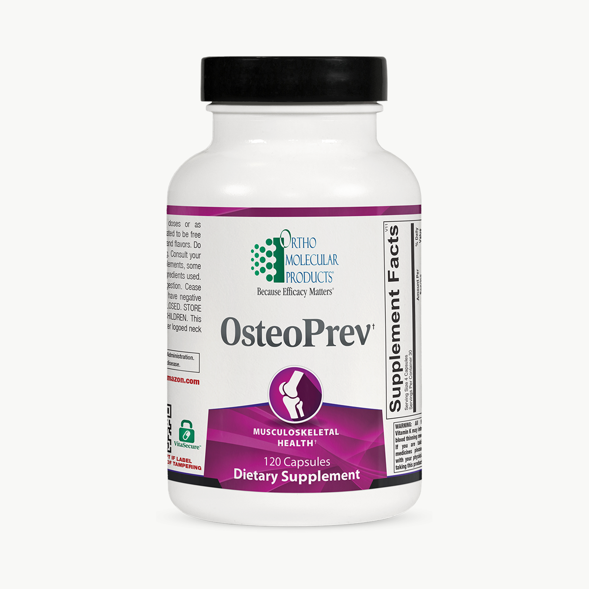 Ortho Molecular Products OsteoPrev 120 Capsules official uniform front v5 1200x1200