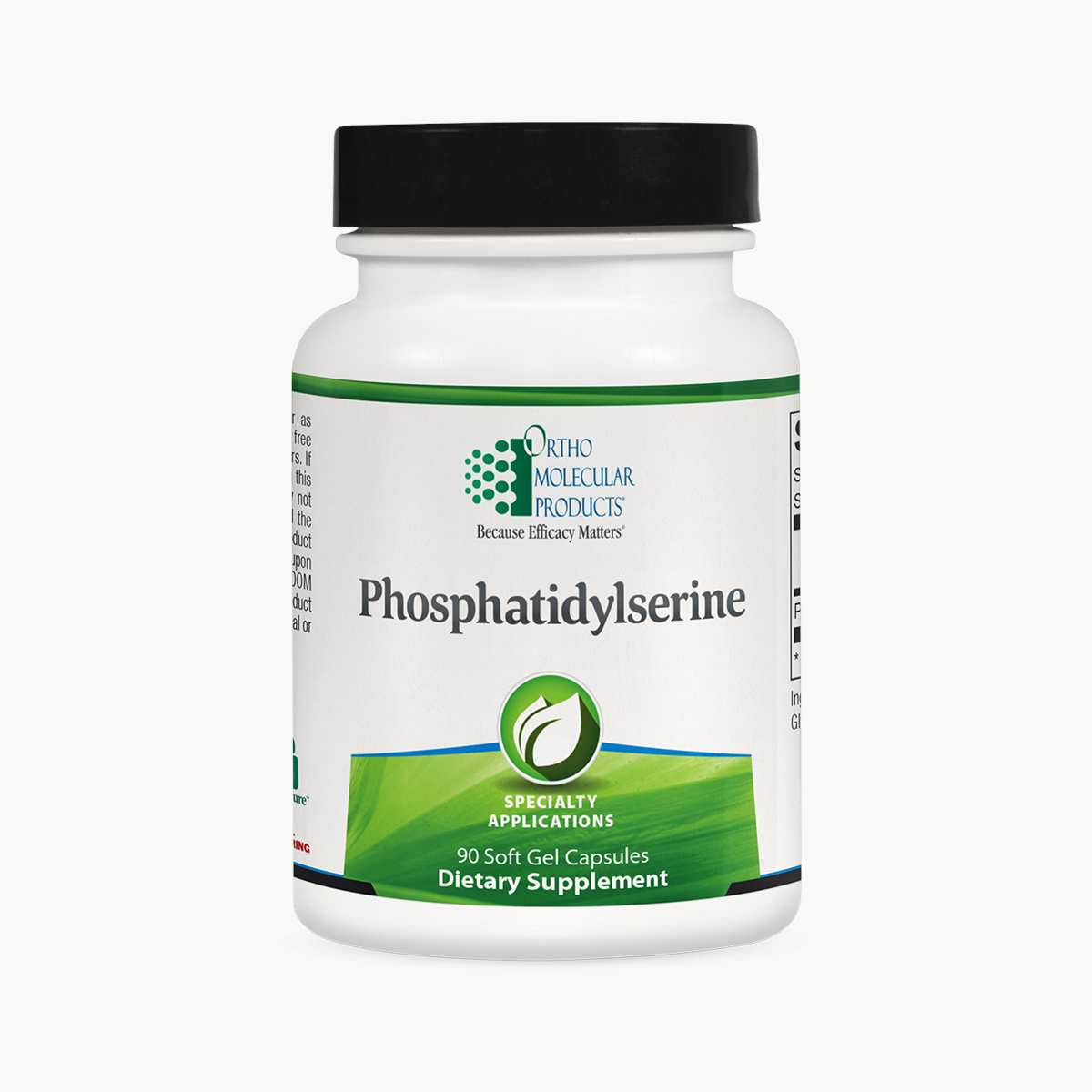 Ortho Molecular Products Phosphatidylserine 90 Soft Gels official uniform front v5 1200x1200