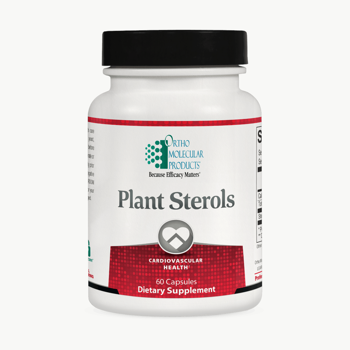 Ortho Molecular Products Plant Sterols 60 Capsules official uniform front v5 1200x1200