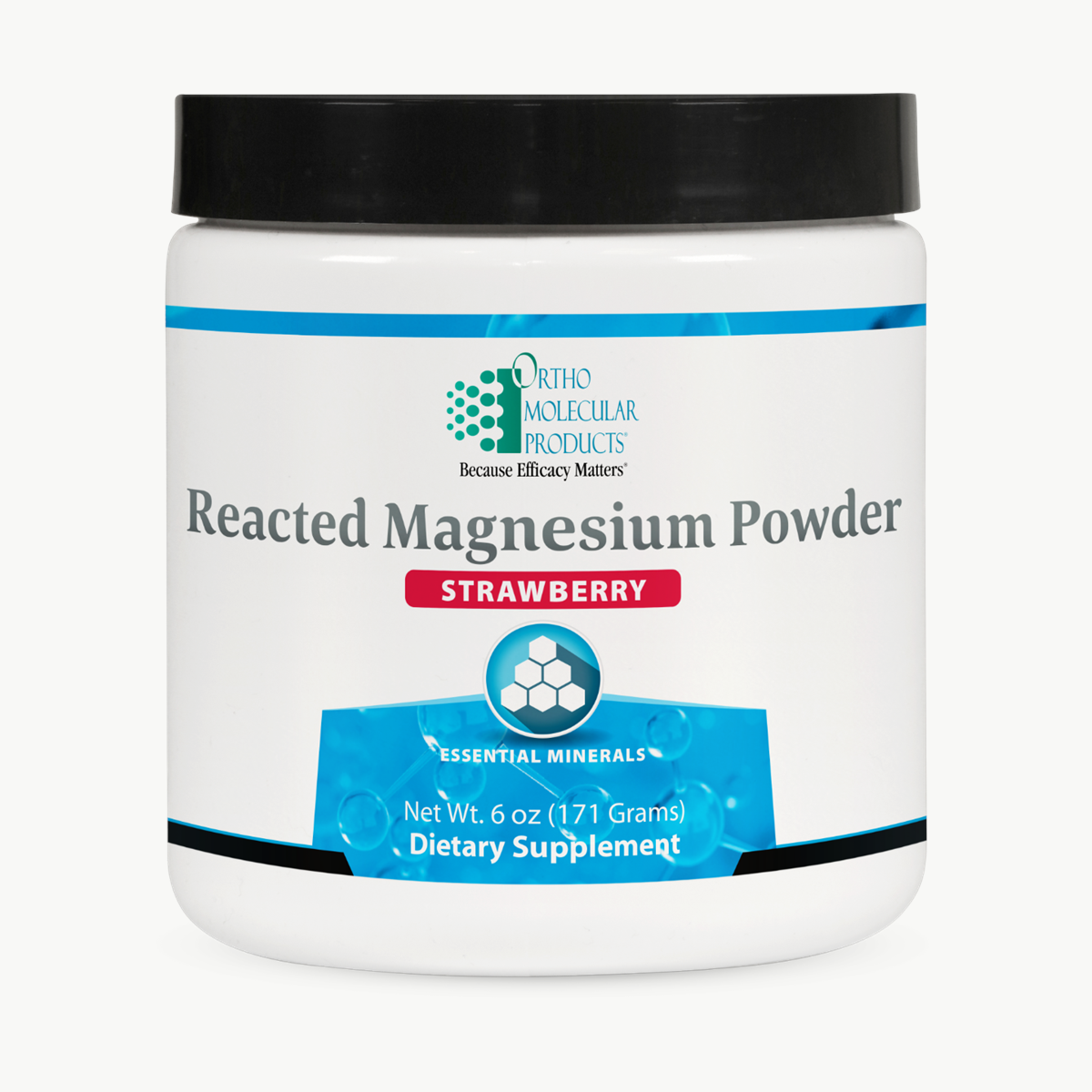 Ortho Molecular Products Reacted Magnesium Powder 30 Servings official uniform front v5 1200x1200