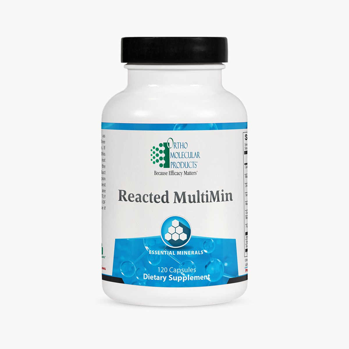 Ortho Molecular Products Reacted MultiMin 120 Capsules official uniform front v5 1200x1200