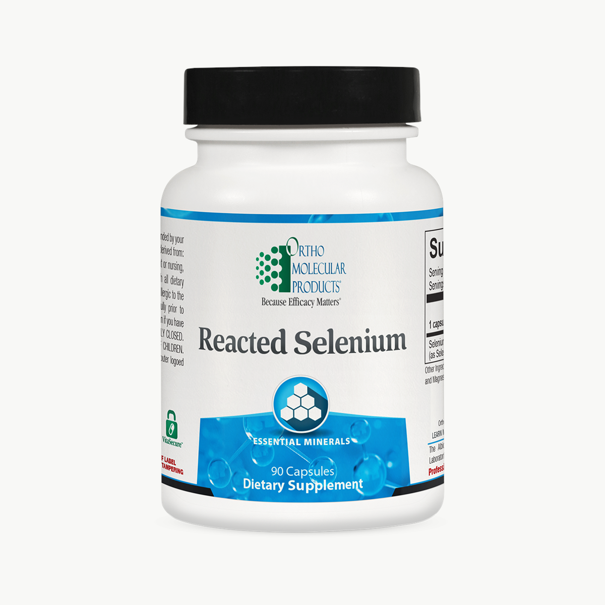 Ortho Molecular Products Reacted Selenium 90 Capsules official uniform front v5 1200x1200