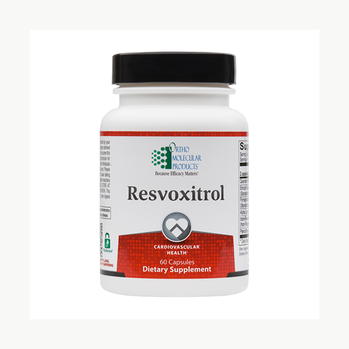 Ortho Molecular Products Resvoxitrol 60 Capsules official uniform front v5 1200x1200
