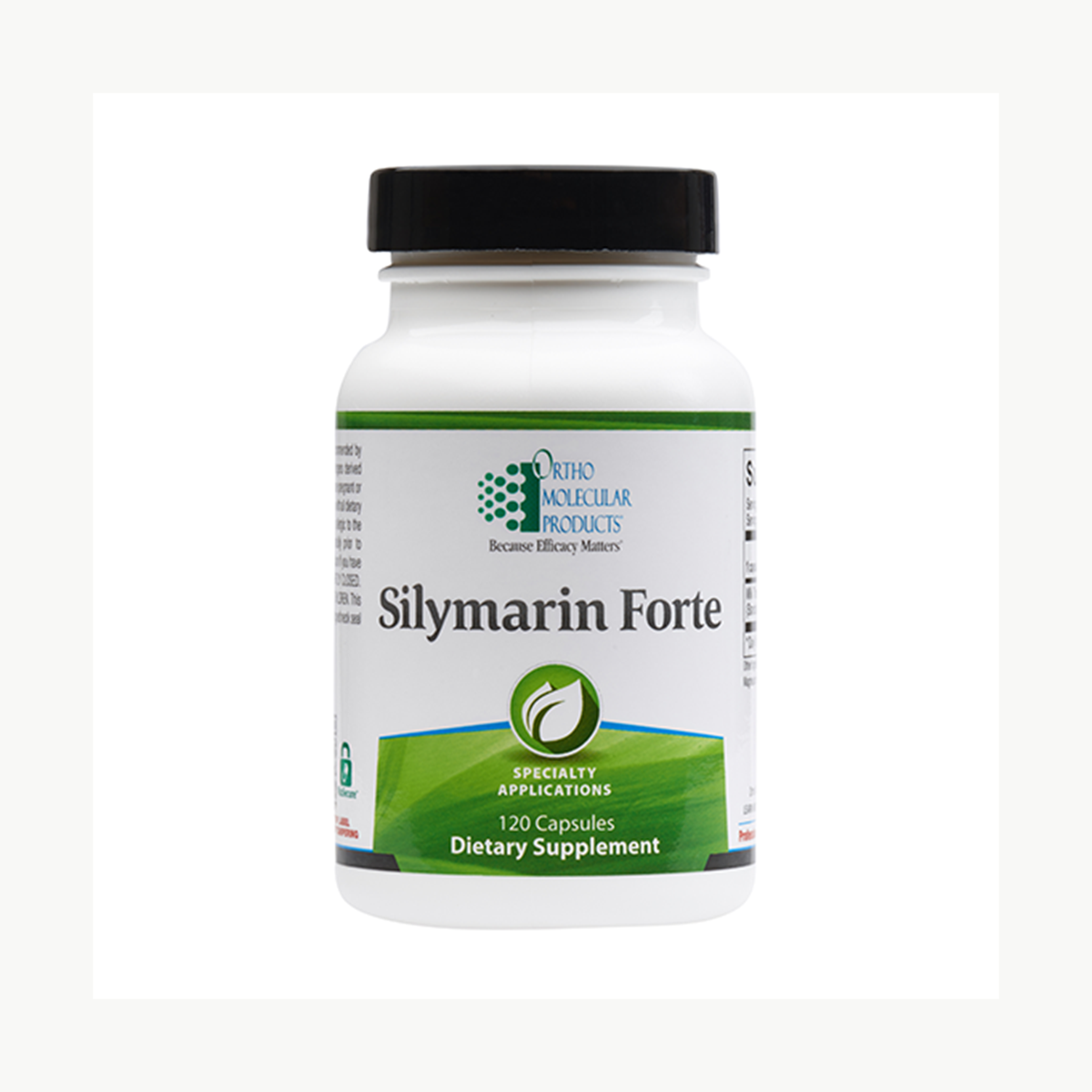 Ortho Molecular Products Silymarin Forte 120 Capsules official uniform front v5 1200x1200