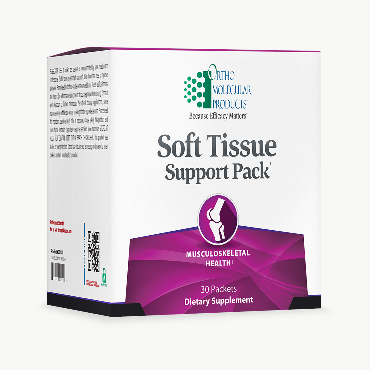 Ortho Molecular Products Soft Tissue Support 30 Pack official uniform front v5 1200x1200