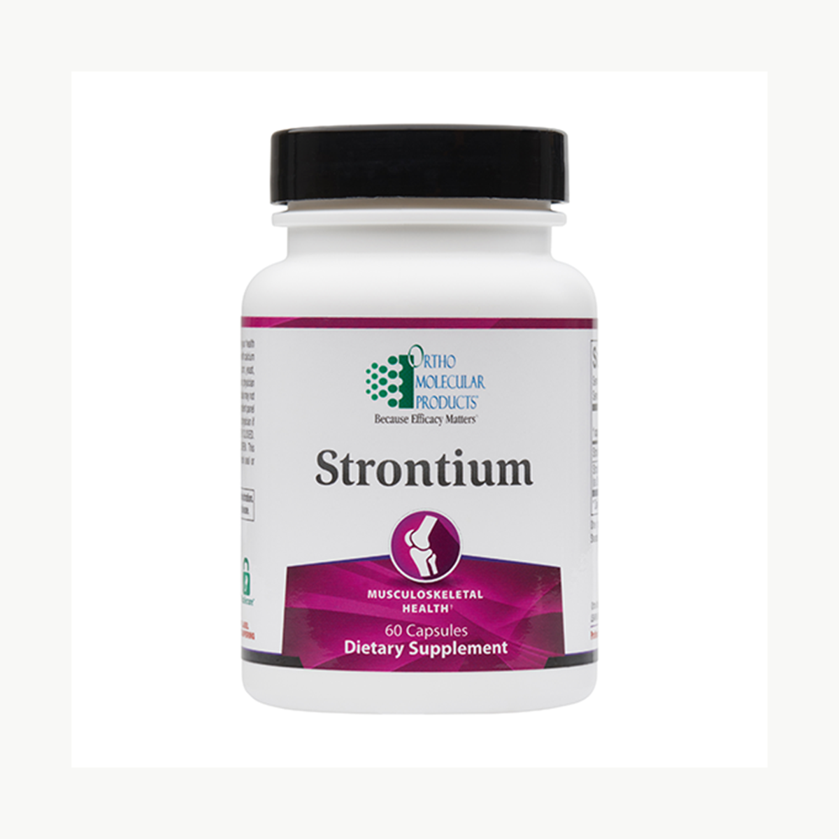Ortho Molecular Products Strontium 60 Capsules official uniform front v5 1200x1200