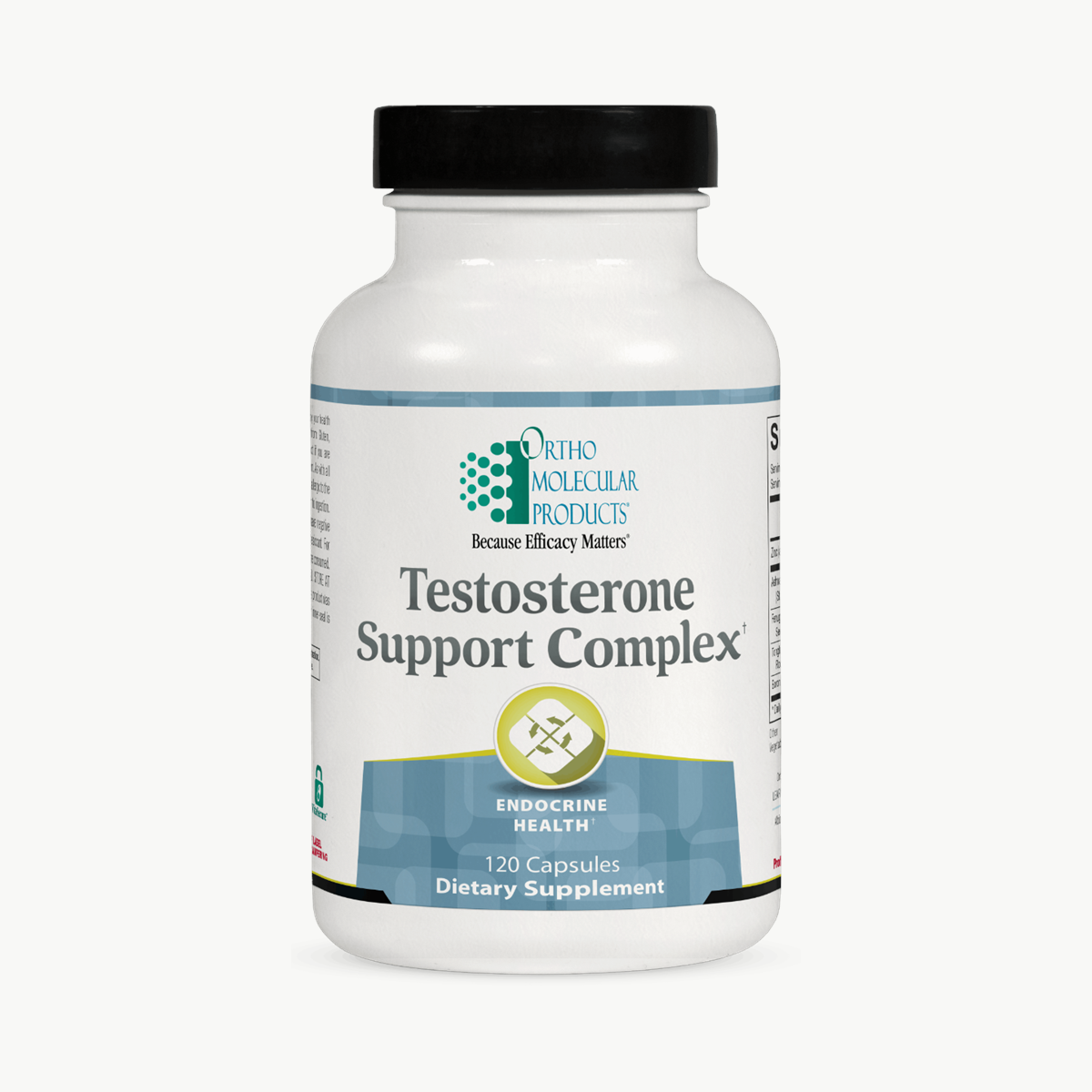 Ortho Molecular Products Testosterone Support Complex 120 Capsules official uniform front v5 1200x1200