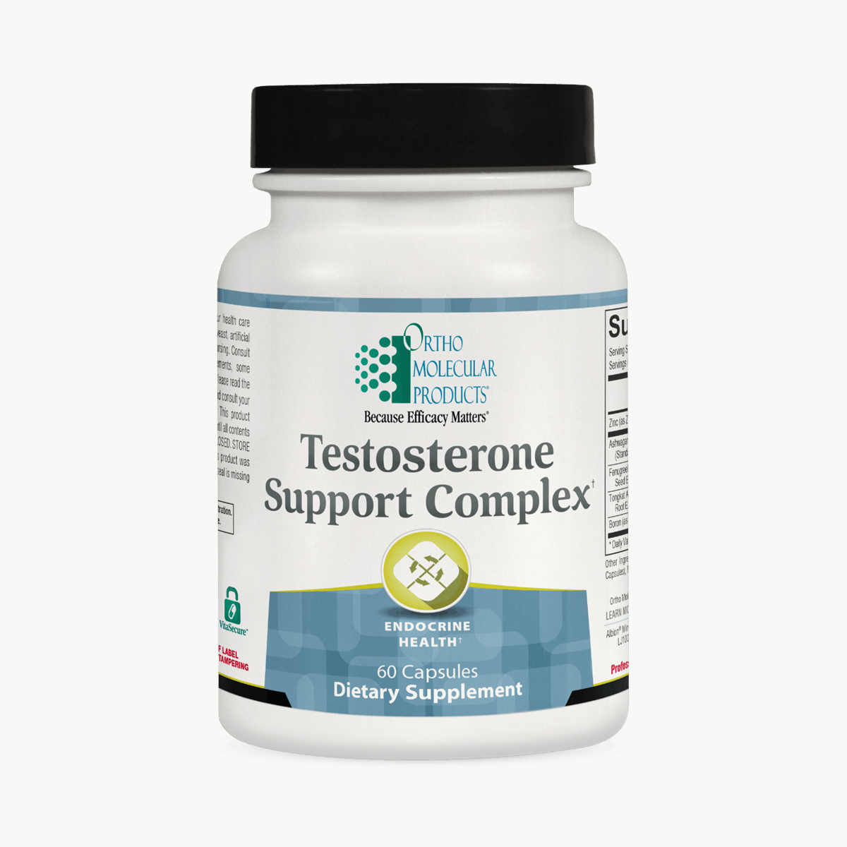 Ortho Molecular Products Testosterone Support Complex 60 Capsules official uniform front v5 1200x1200