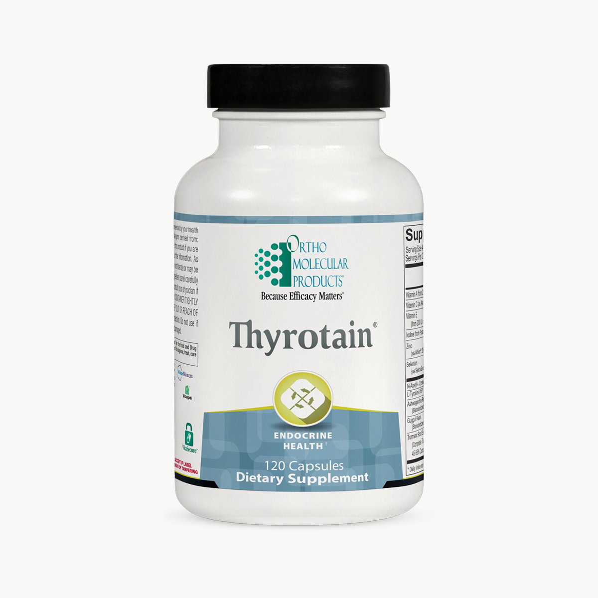 Ortho Molecular Products Thyrotain 120 Capsules official uniform front v5 1200x1200