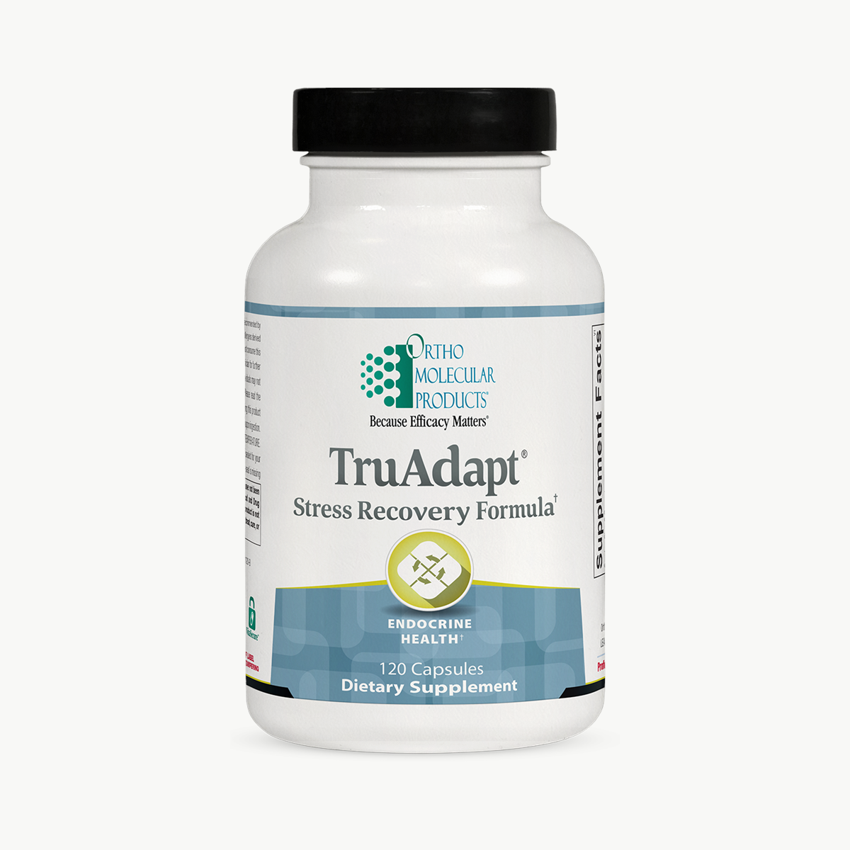 Ortho Molecular Products TruAdapt 120 Capsules official uniform front v5 1200x1200