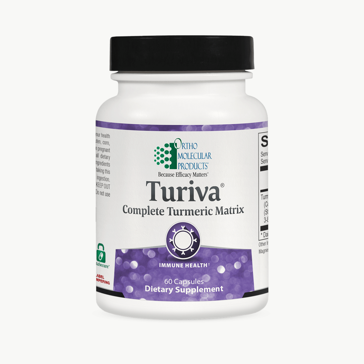 Ortho Molecular Products Turiva 60 Capsules official uniform front v5 1200x1200