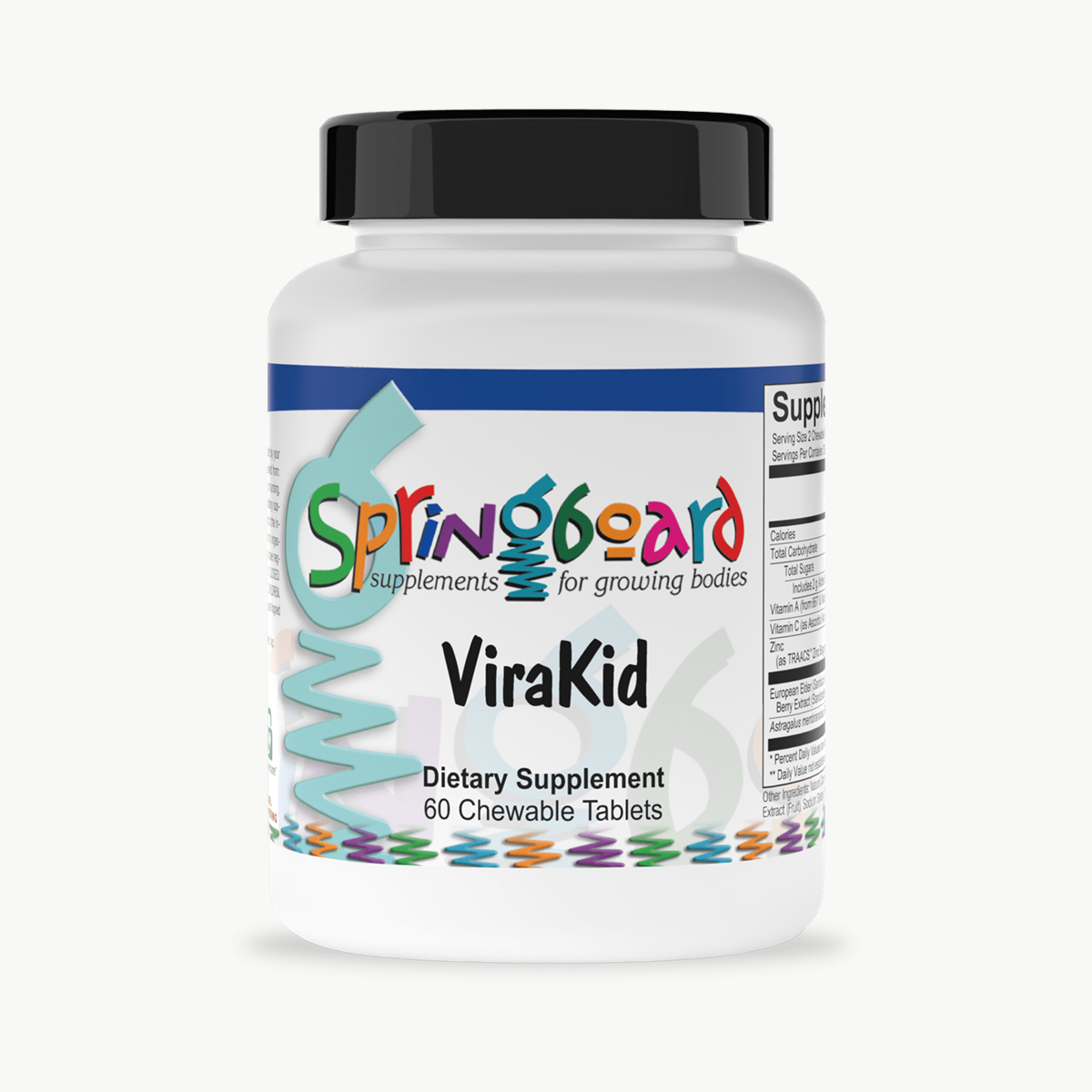 Ortho Molecular Products ViraKid 60 Chewable Tablets official uniform front v5 1200x1200