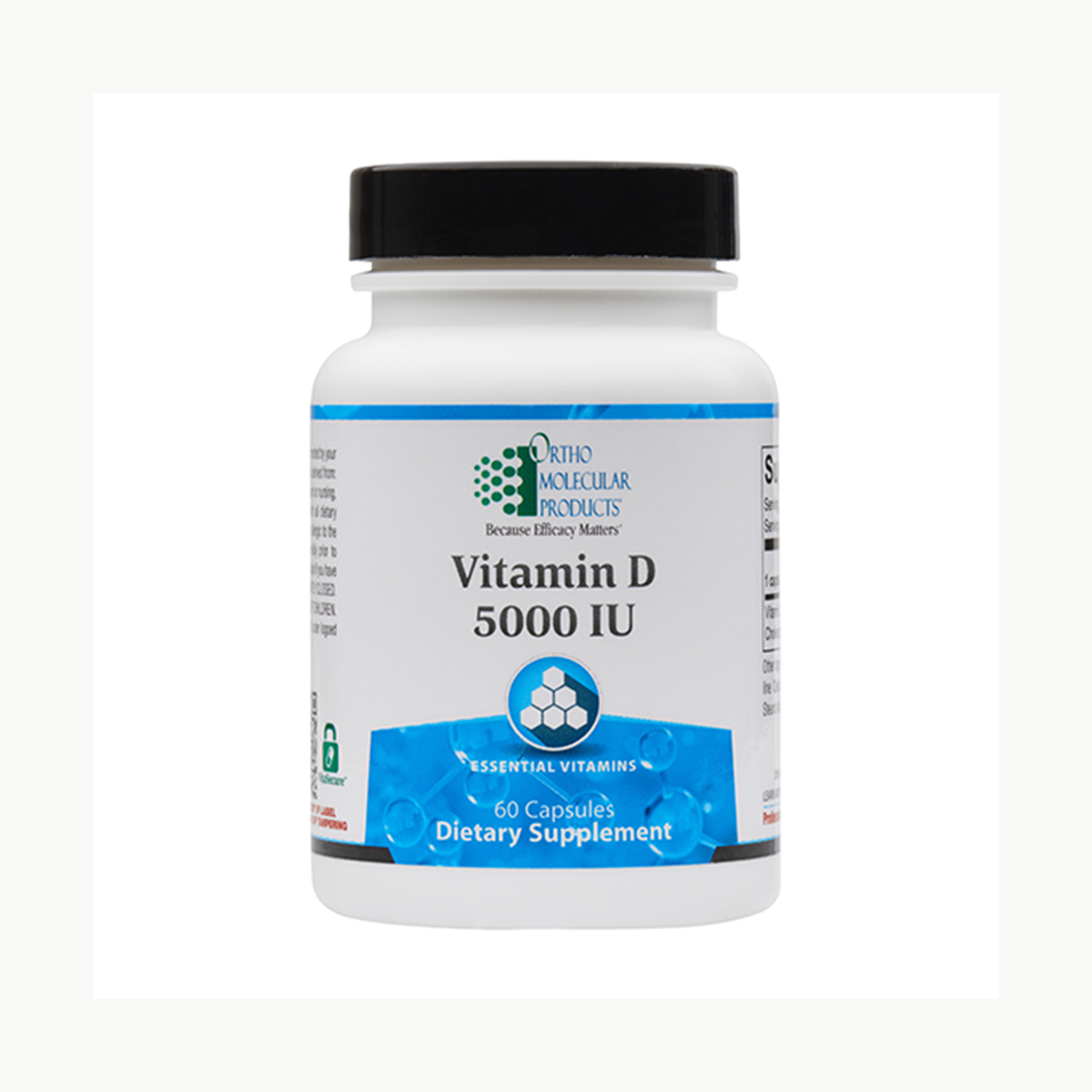 Ortho Molecular Products Vitamin D 5,000 IU 60 Capsules official uniform front v5 1200x1200