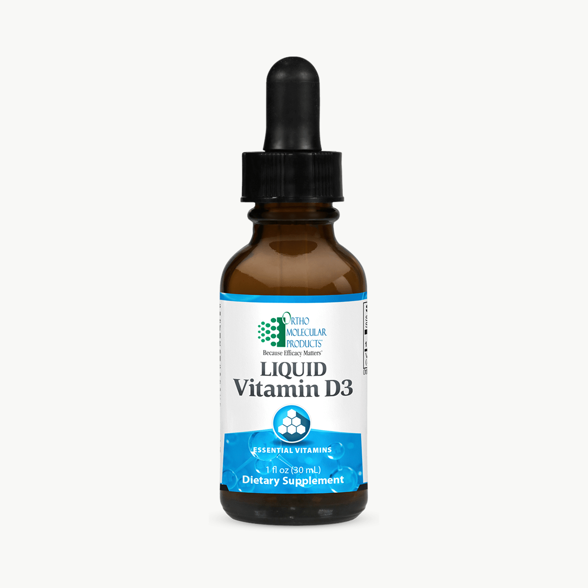 Ortho Molecular Products Vitamin D3 Liquid 1 oz official uniform front v5 1200x1200
