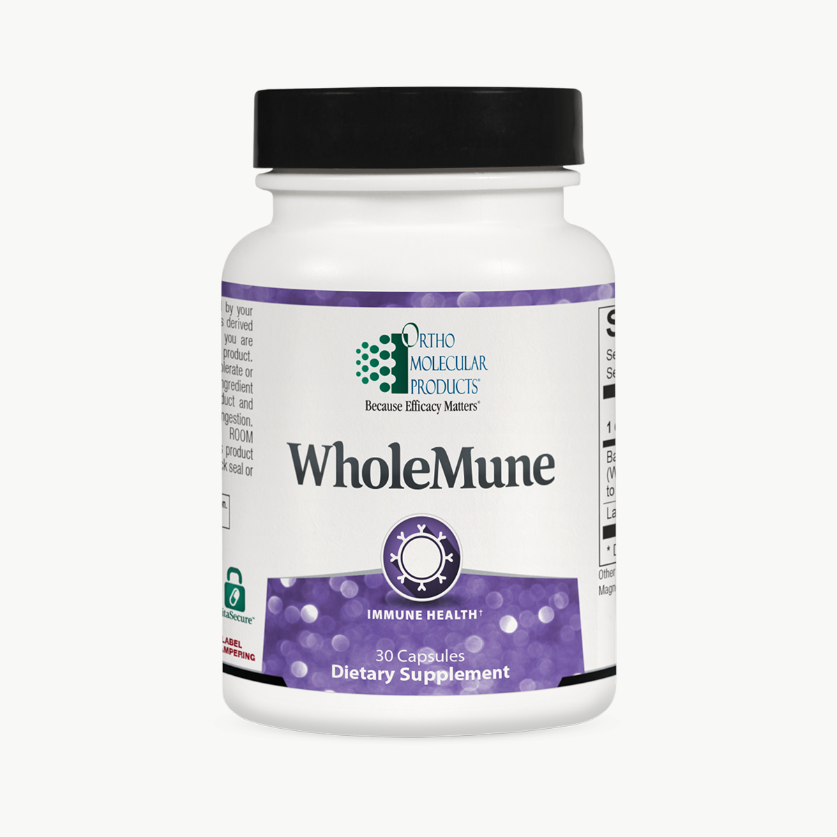 Ortho Molecular Products WholeMune 30 Capsules official uniform front v5 1200x1200