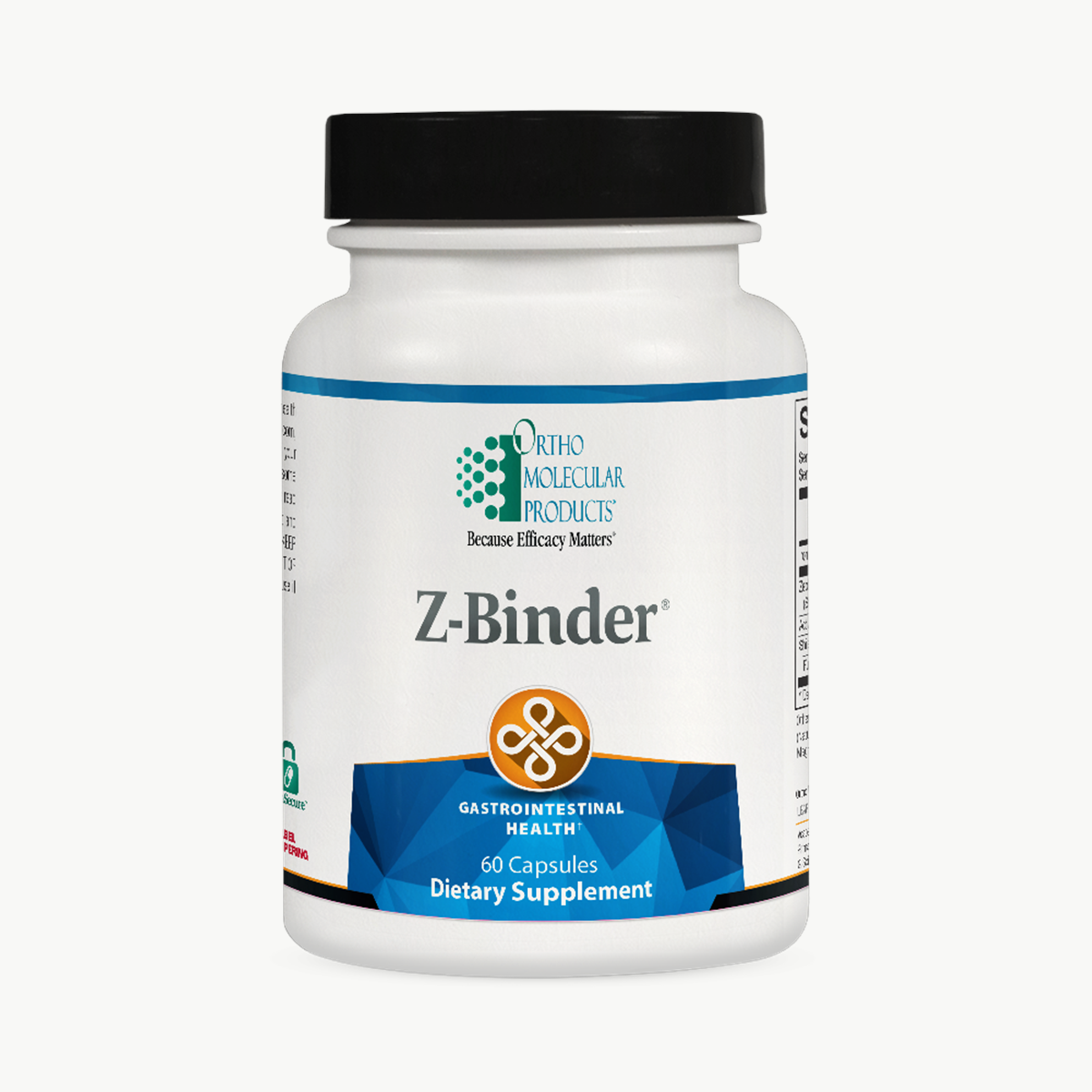 Ortho Molecular Products Z-Binde 60 Capsules official uniform front v5 1200x1200