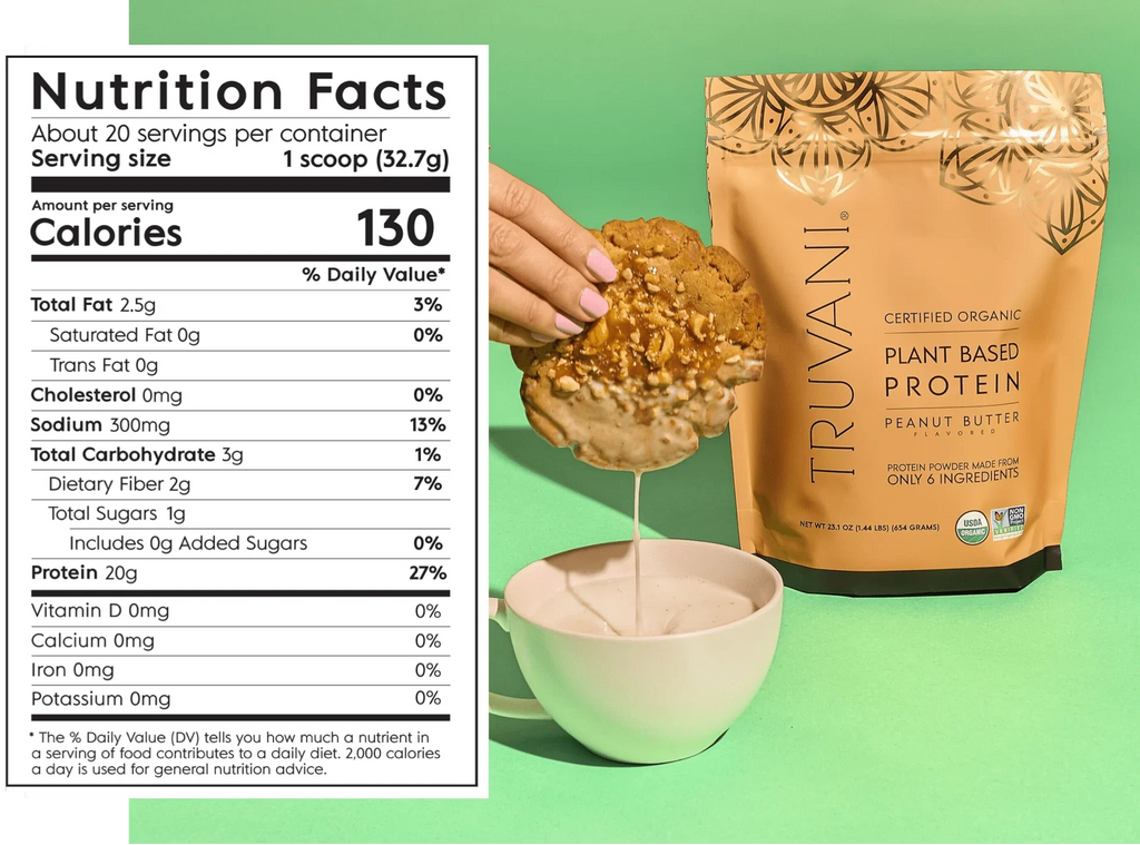 Truvani Matcha Plant Protein Powder 20 Servings