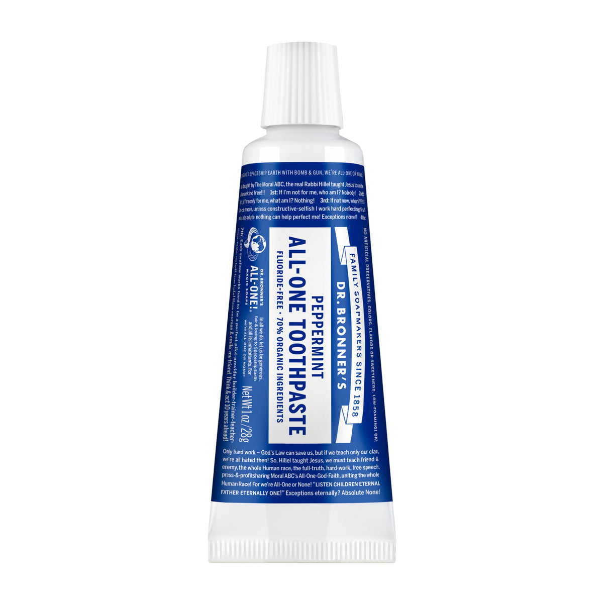 Dr. Bronner's Peppermint All-One Toothpaste - 1 oz
