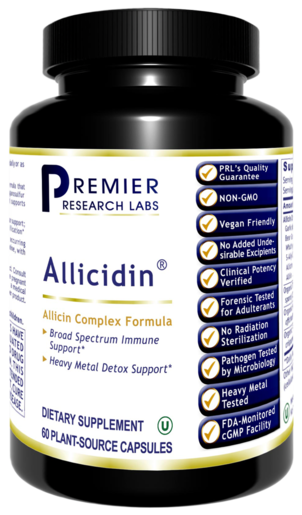 Premier Research Labs Allicidin 60 Capsules bottle front