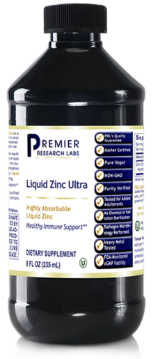 Premier Research Labs Liquid Zinc Ultra 8 fl oz bottle front