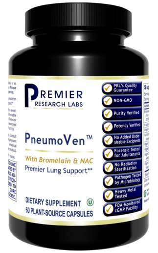 Premier Research Labs PneumoVen 60 Capsules bottle front