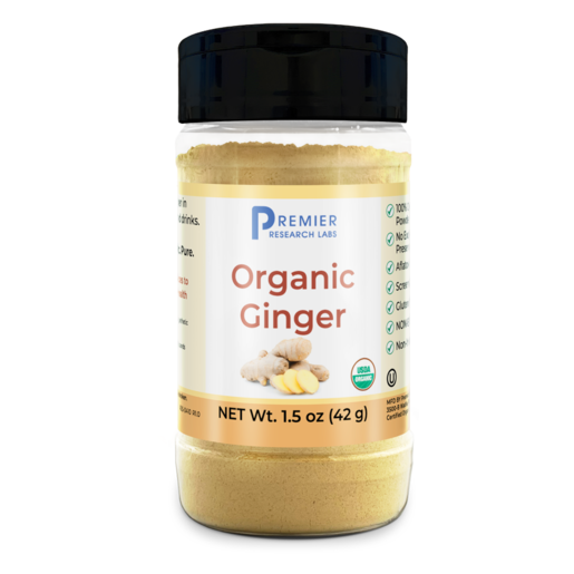 Premier Research Labs Organic Ginger Powder 1.5 oz bottle front