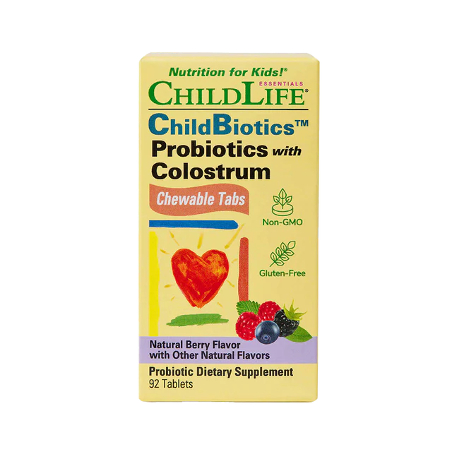 ChildLife ChildBiotics Probiotics with Colostrum 92 Tablets