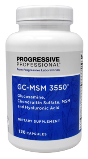 Progressive Professional GC-MSM 3550 120 Capsules bottle front