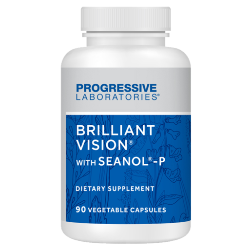 Progressive Professional Brilliant Vision with Seanol-P 90 Capsules bottle front