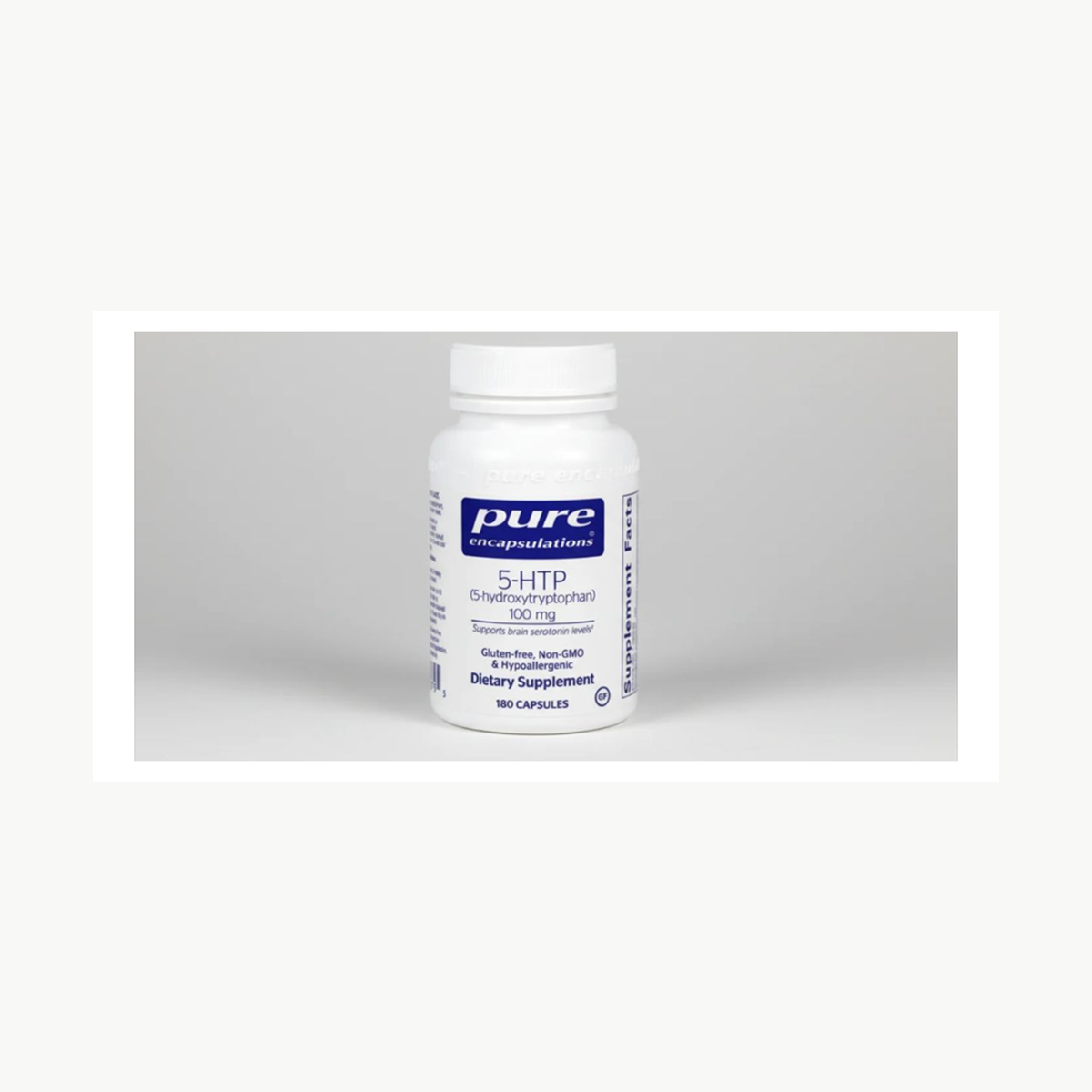 Pure Encapsulations 5-HTP 5-Hydroxytryptophan 100 mg - 180 Capsules official front label