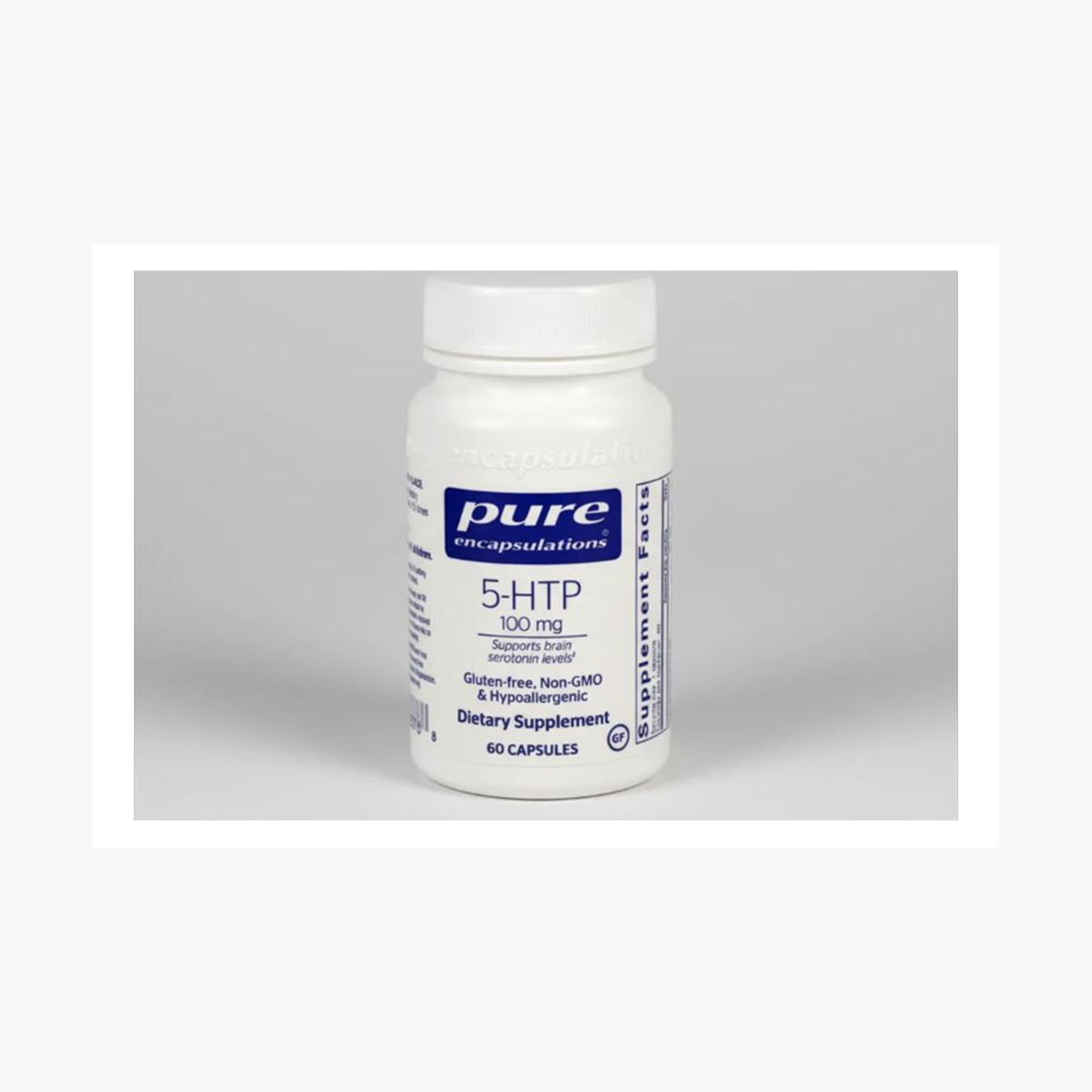 Pure Encapsulations 5-HTP 5-Hydroxytryptophan 100 mg - 60 Capsules official front label