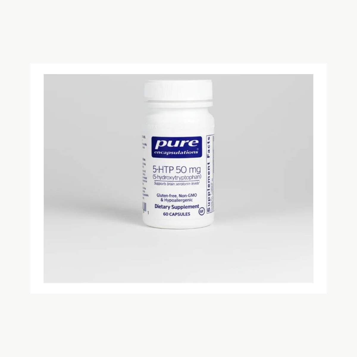 Pure Encapsulations 5-HTP 5-Hydroxytryptophan 50 mg - 60 Capsules official front label
