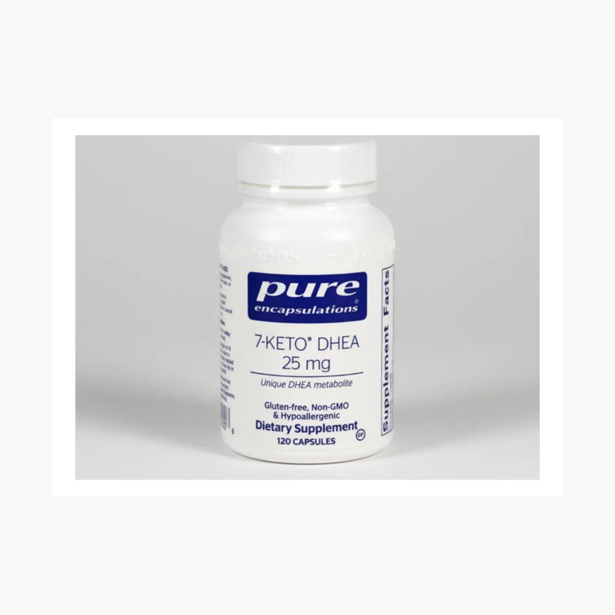 Pure Encapsulations 7-Keto DHEA 25 mg 120 Capsules official front label