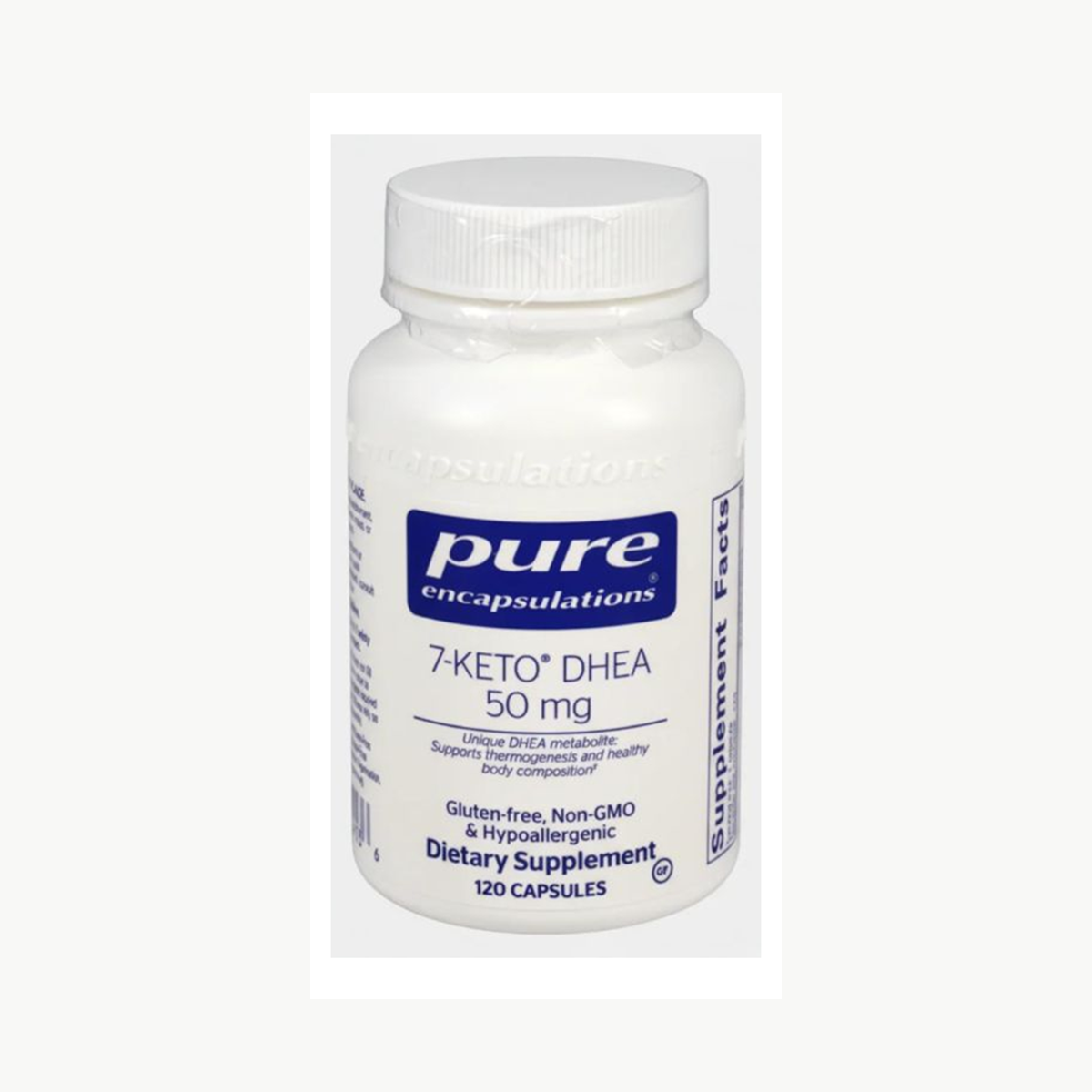 Pure Encapsulations 7-Keto DHEA 50 mg - 120 Capsules official front label