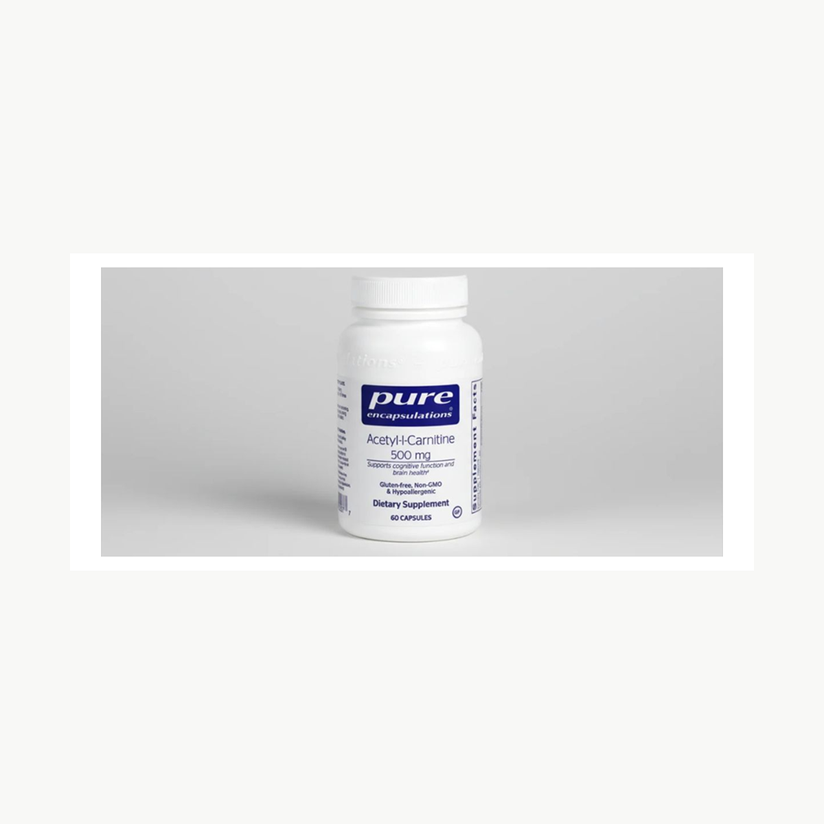 Pure Encapsulations Acetyl-L-Carnitine 500 mg - 60 Capsules official front label