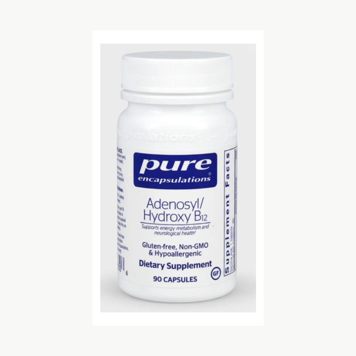 Pure Encapsulations Adenosyl Hydroxy B12 - 90 Capsules official front label
