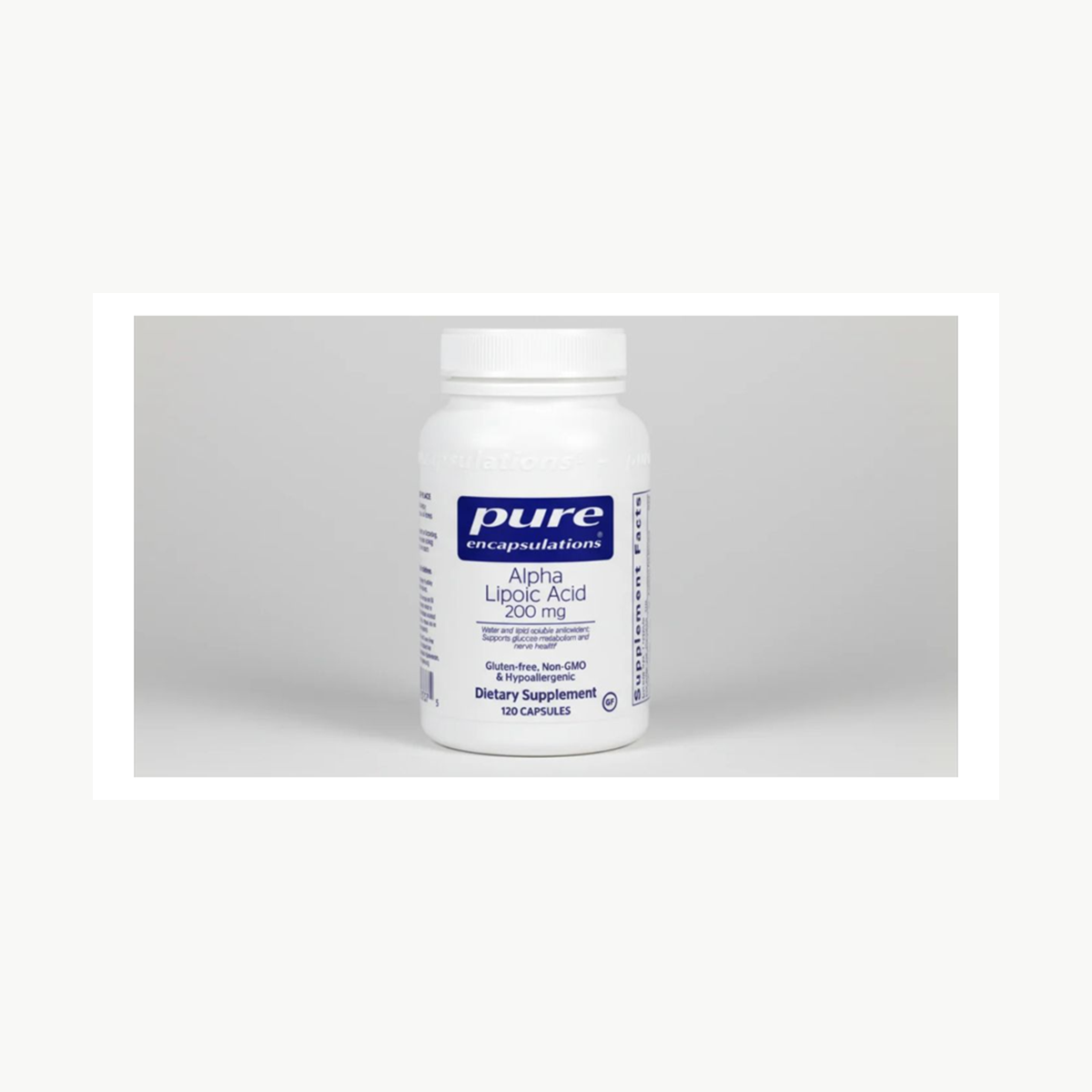 Pure Encapsulations Alpha Lipoic Acid 200 mg - 120 Capsules official front label