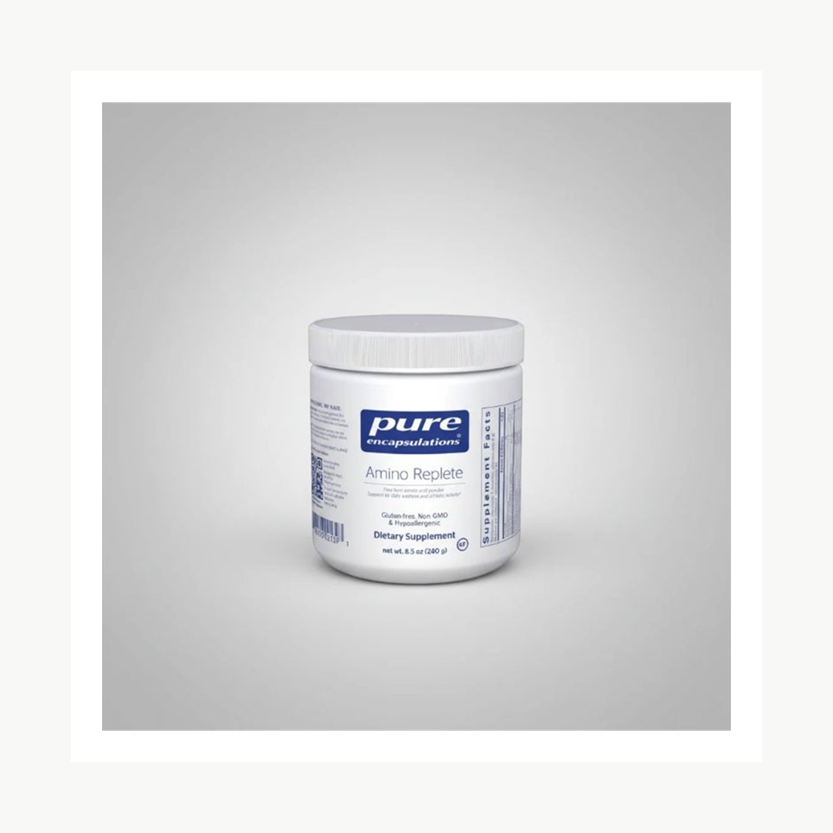 Pure Encapsulations Amino Replete - 8.5 oz 240 Grams official front label