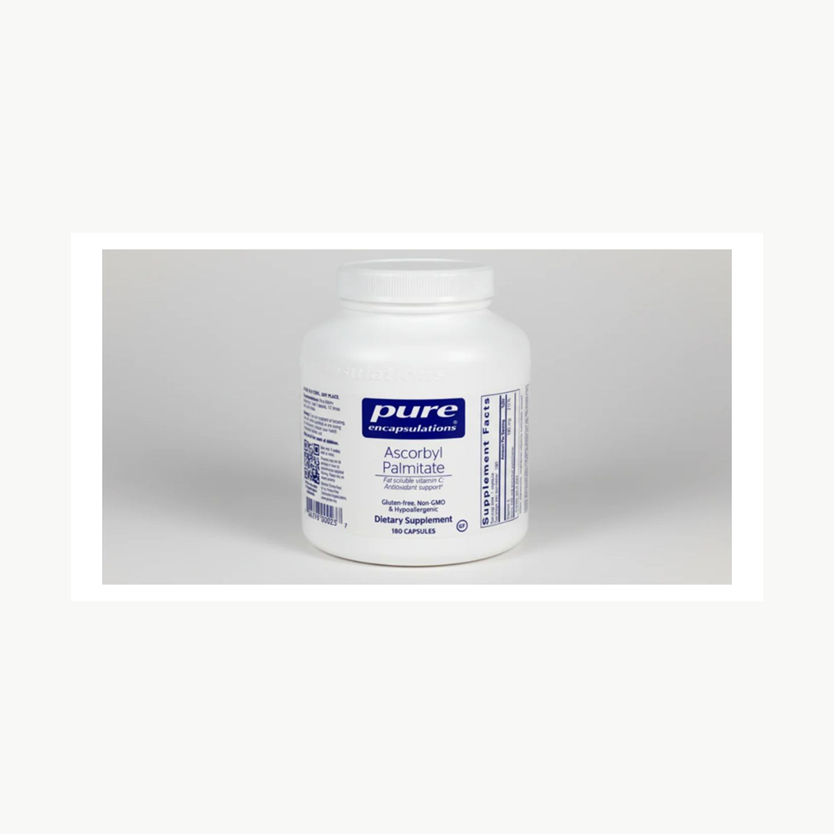 Pure Encapsulations Ascorbyl Palmitate - 180 Capsules official front label