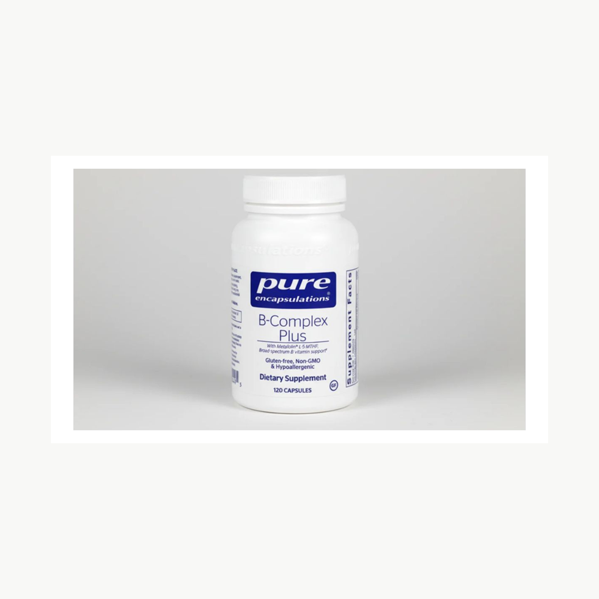 Pure Encapsulations B-Complex Plus - 120 Capsules official front label