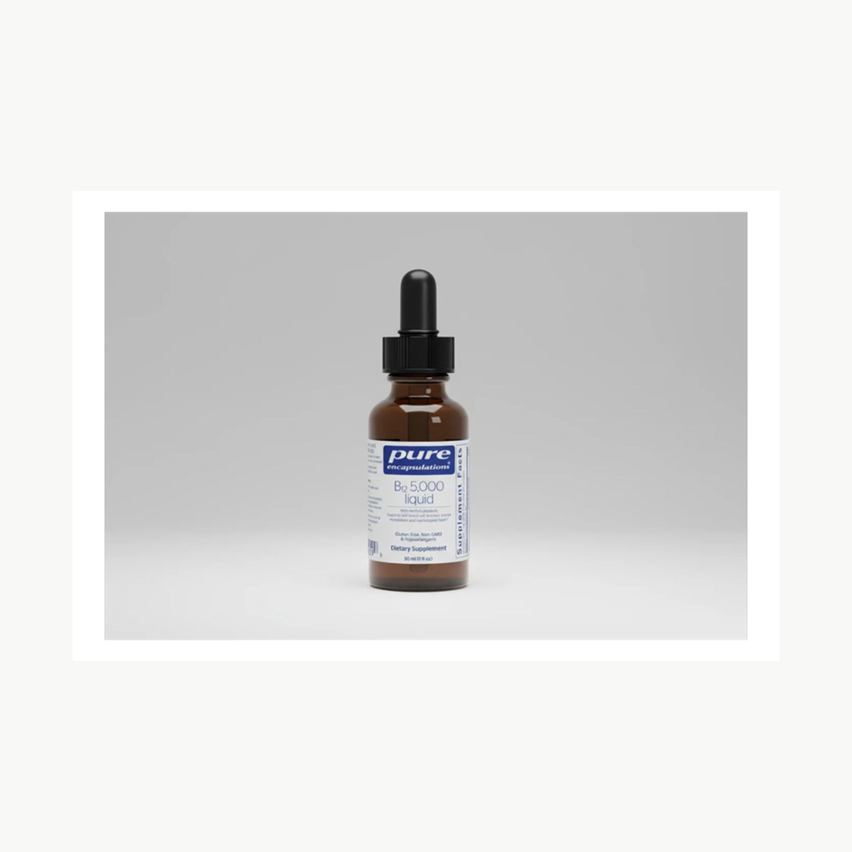 Pure Encapsulations B12 5,000 Liquid - 1 fl. oz 30 ml official front label