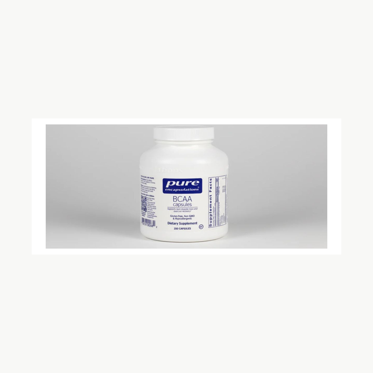 Pure Encapsulations BCAA Capsules - 250 Capsules official front label