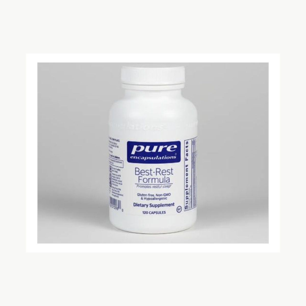 Pure Encapsulations Best-Rest Formula - 120 Capsules official front label