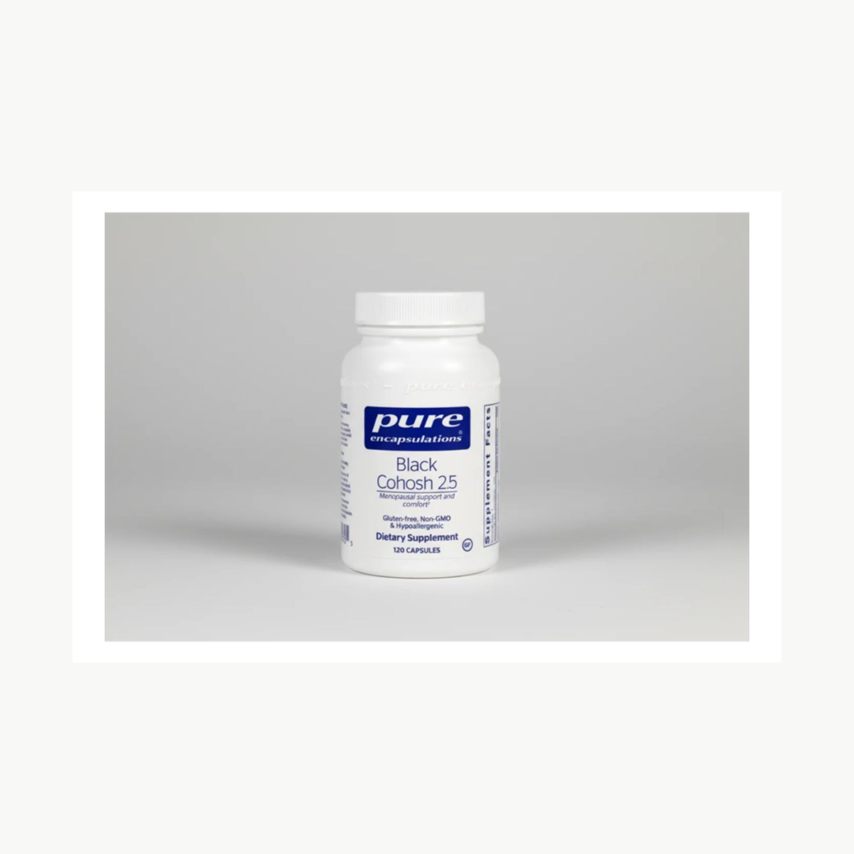 Pure Encapsulations Black Cohosh 2.5 mg 120 Capsules official front label