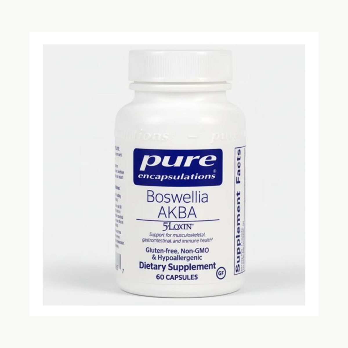 Pure Encapsulations Boswellia AKBA - 60 Capsules official front label
