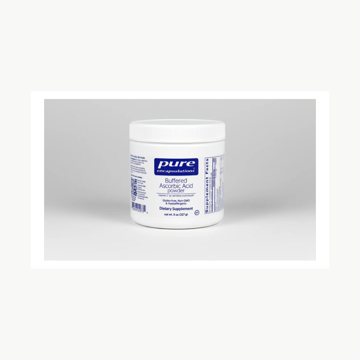 Pure Encapsulations Buffered Ascorbic Acid Powder - 8 oz official front label