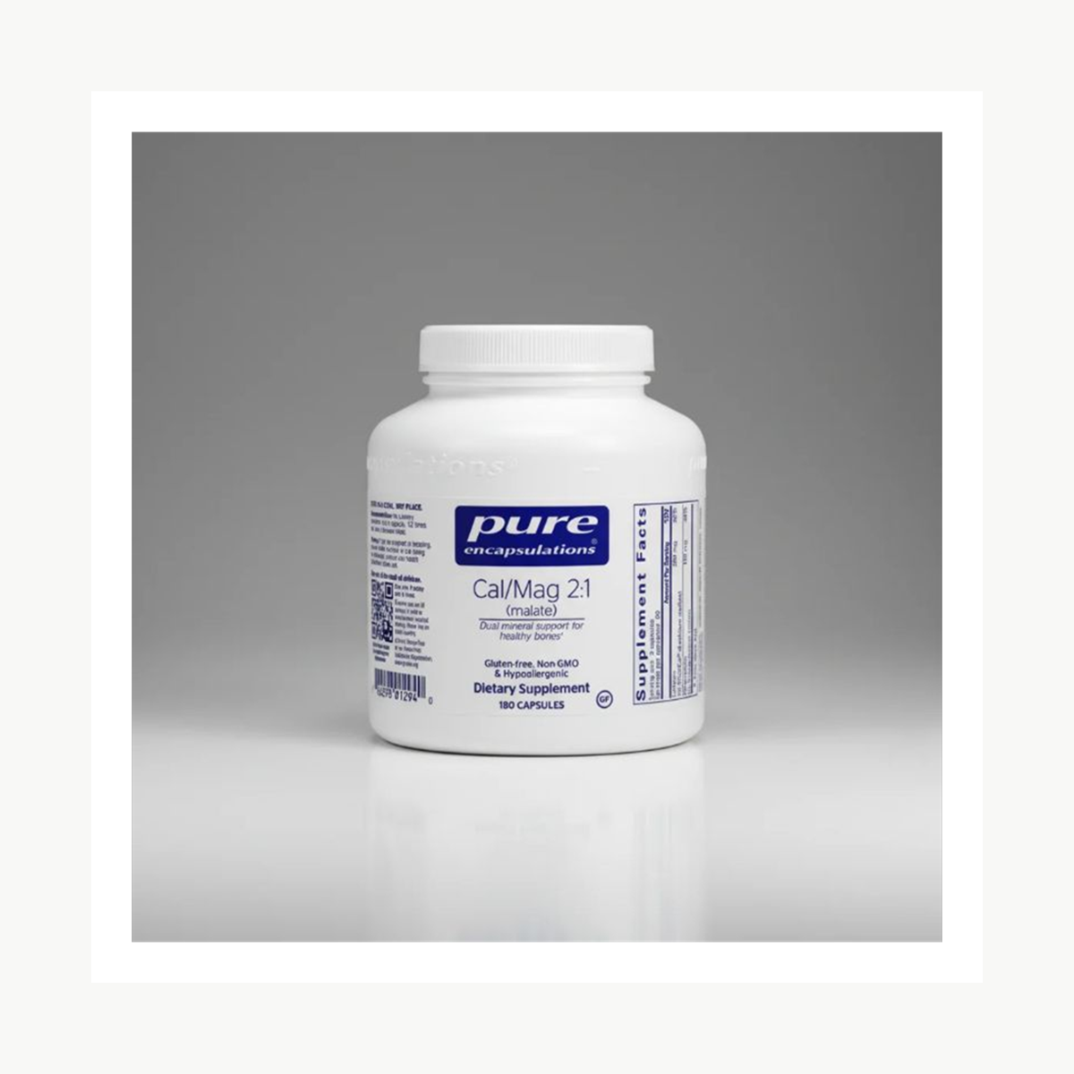 Pure Encapsulations Cal/Mag (Malate) 2:1 - 180 Capsules official front label